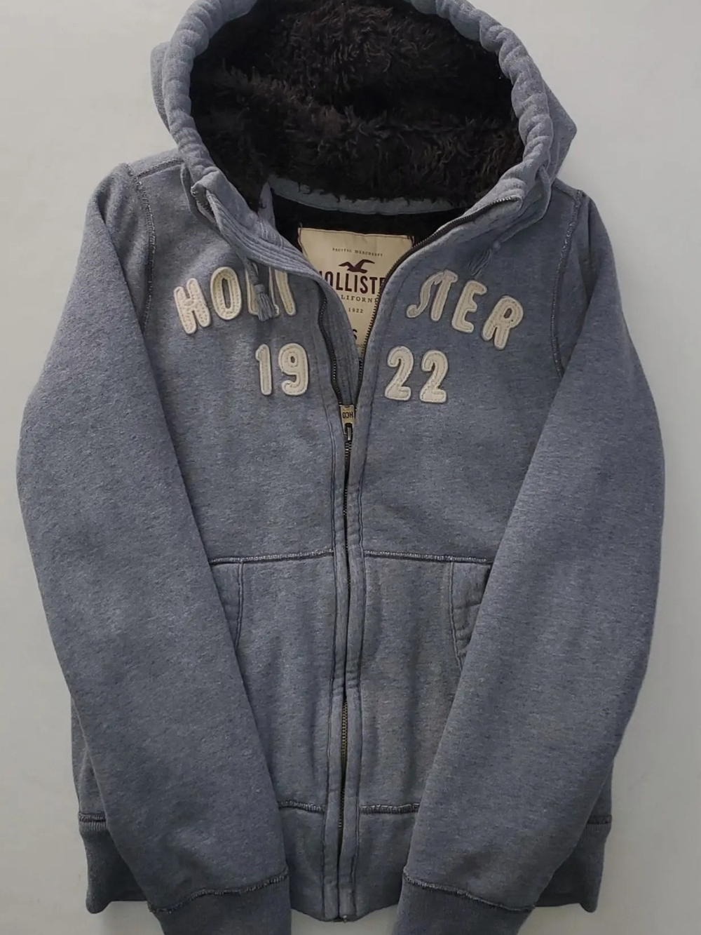 Hollister Zip Hoodie with Sherpa Lining